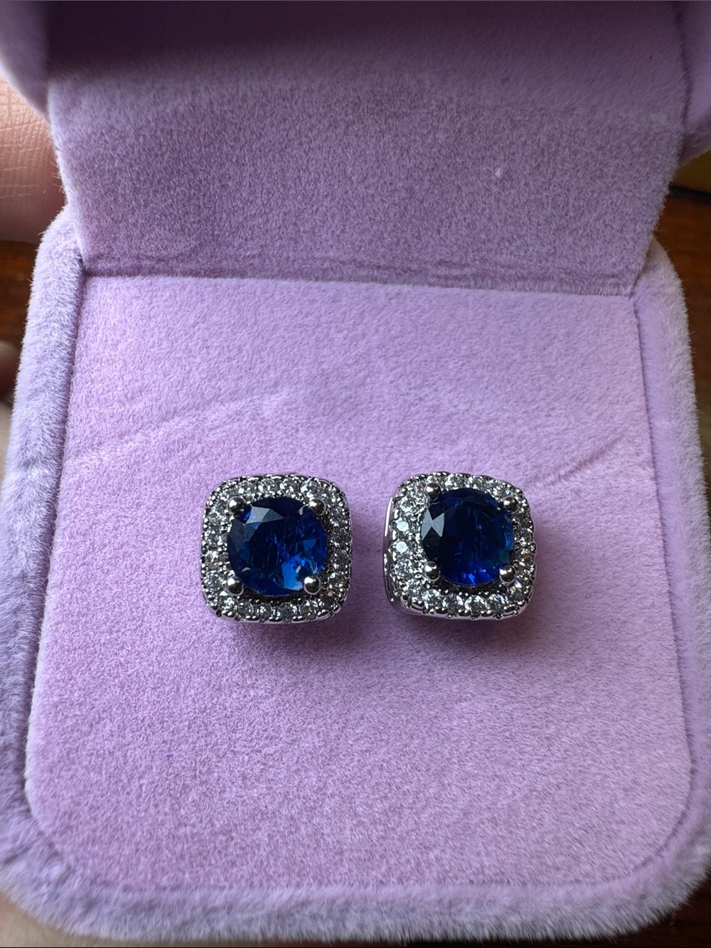 3059-Swarovski Crystal‎ Element Silvertone post earrings.